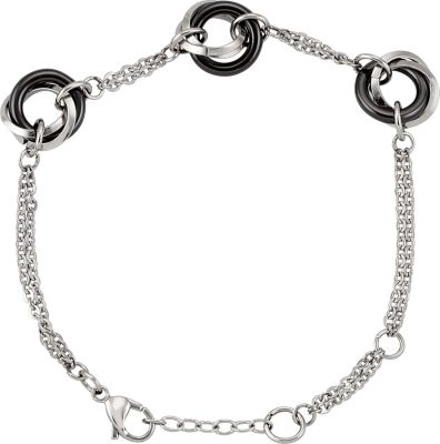 Ceramic Couture&trade; & Stainless Steel Bracelet