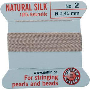 #2 Light Pink Silk Bead Cord (.45mm)