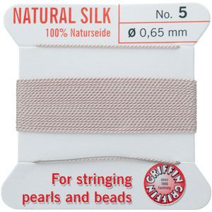 #5 Light Pink Silk Bead Cord (.65mm)