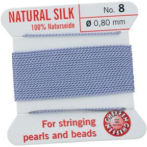 #8 Liliac Silk Bead Cord (.80mm)