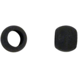 Black Crimp Beads #1