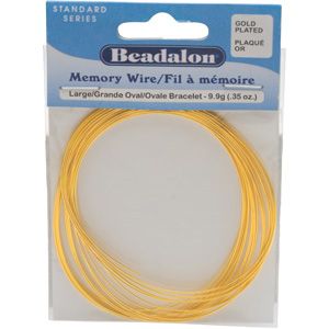 Beadalon&reg; Large Gold Plated Memory Wire