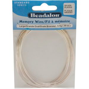 Beadalon&reg; Large Silver Plated Memory Wire