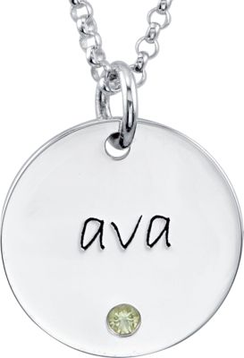 Posh Mommy&reg; Engravable Large Disc Pendant Mounting