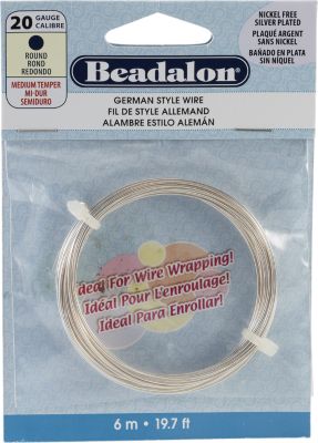 Beadalon&reg; Round NF Silver Plated Wire