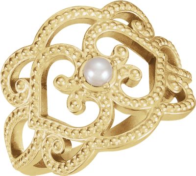 Granulated Design Ring
