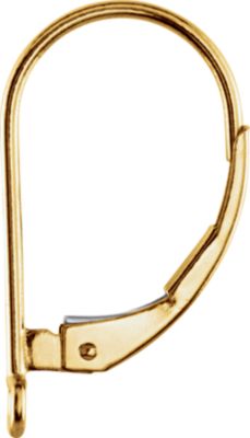 Lever Back Earring with Closed Ring