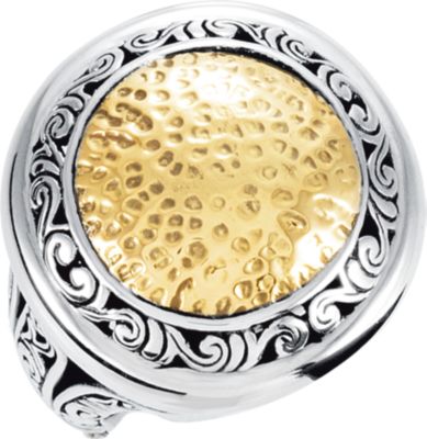 Two-Tone Filigree Design Fashion Ring