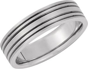 6mm Band with Black Rhodium