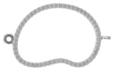 Open Silhouette Dangle Component with Jump Rings