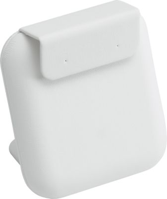 White Leatherette Earring Stand
