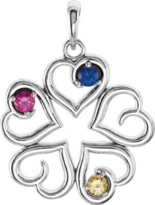 Mother's Heart Design Pendant