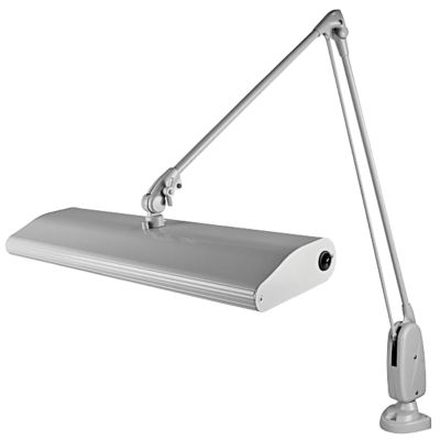 Dazor&reg; 3 Bulb Dove Gray Clamp Base Lamp 