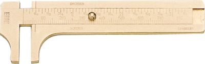 Brass Sliding MM Gauge 3 1/4