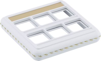 White Designer 6 Pad Display Tray