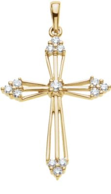 Diamond Cross Pendant