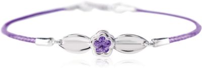 BFlower&trade; CZ & Nylon Bracelet