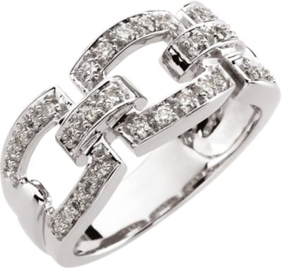 1/3 ct tw Link-Style Diamond Band