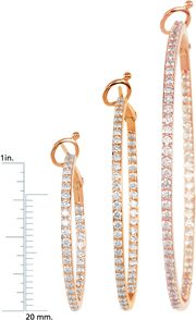 Diamond Hoop Earrings
