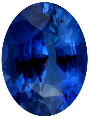 Oval Genuine Blue Sapphire (Black Box)