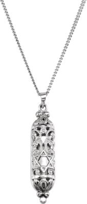 Hollow Mezuzah Pendant or Necklace