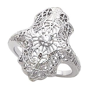Filigree Solitaire Ring Mounting
