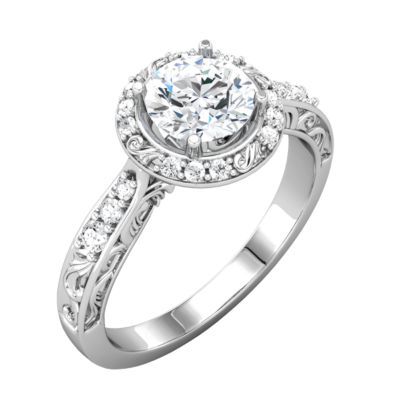 Sculptural-Inspired Engagement Ring 