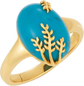 Genuine Chinese Turquoise Ring