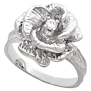 Rose Flower Ring Mounting