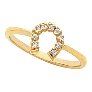 Women's Horseshoe Ring Mounting