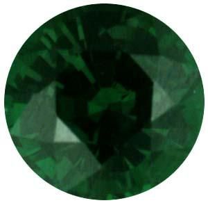 Round Genuine Tsavorite Garnet (Black Box)