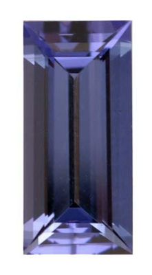 Straight Baguette Genuine Tanzanite (Black Box)