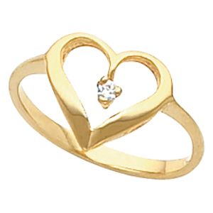 Heart Shaped Ring for Diamonds
