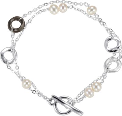 Freshwater Cultured Pearl & Fashion Circle Bracelet