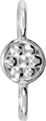 Granulated Design Connector Link with Rings