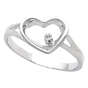 Heart Shape Teen Ring 
