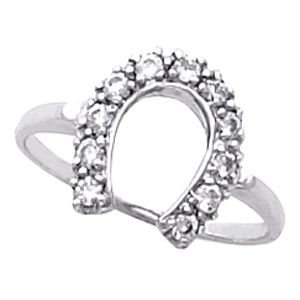 Women's Horseshoe Ring Mounting