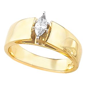 Cathedral Engagement Ring Mounting & Band