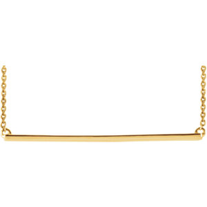 Spring Fashion Jewelry Straight Bar Necklace