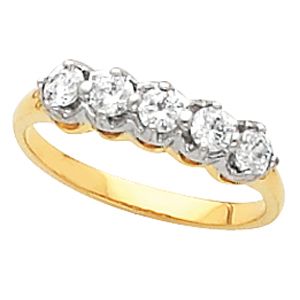 5-Stone Anniversary Ring Mounting