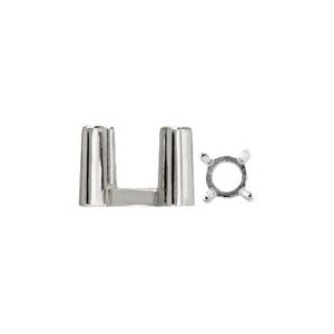 Round Heavy 4-Prong Cabochon Setting 