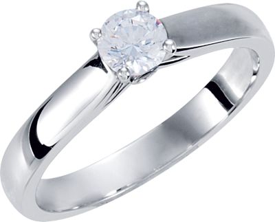Cathedral-Style Solitaire Engagement Ring Mounting with Accent