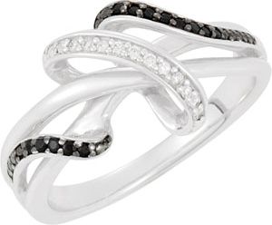 Genuine Spinel & Diamond Ring