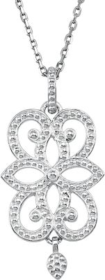 Granulated Design Fashion Dangle Pendant or Necklace
