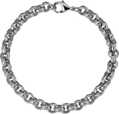 Stainless Steel Rolo Bracelet or Chain with Lobster Clasp