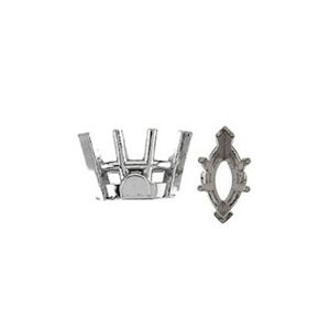 Marquise 6-Prong V-End Setting with & Solder Pads