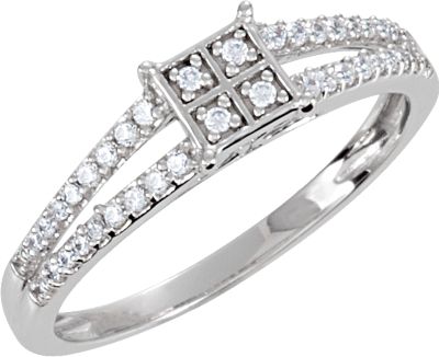 Cubic Zirconia Fashion Ring or Matching Band