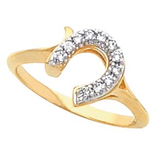 Women's Horseshoe Ring Mounting