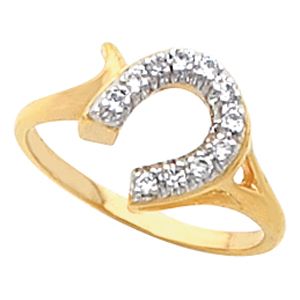 Women's Horseshoe Ring Mounting