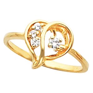 Heart-Shaped Ring for Diamonds